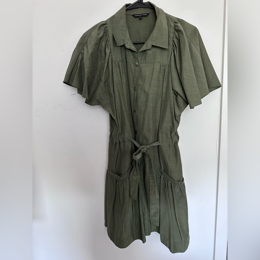 Marissa Webb Military Green Dress